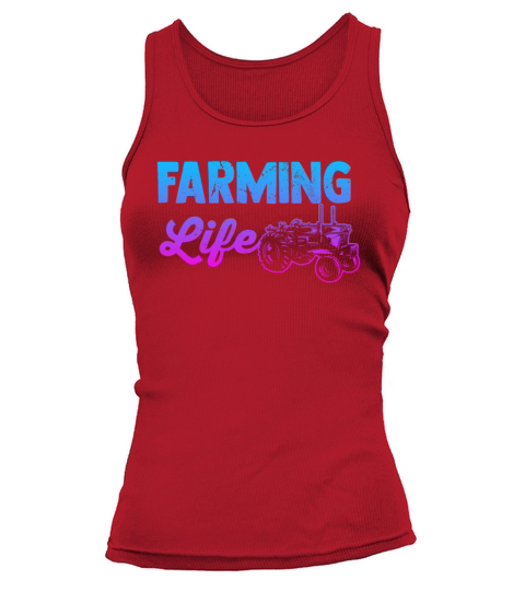 Farming Life Tractor Work Life Balance Harvest Job Tank top Woman