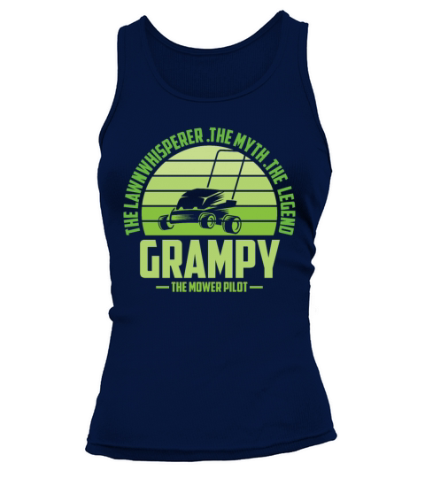 Funny Grampy Lawn Mowing Shirt Lawn Mower Mow Summ Tank top Woman