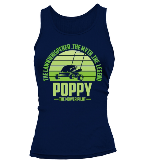 Funny Poppy Lawn Mowing Shirt Lawn Mower Mow Summe Tank top Woman