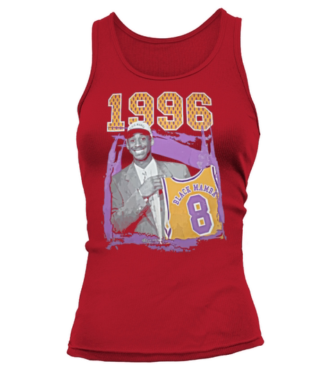 Kobe-Bryant 1996 Draft Day Black Mamba Number 8 Tribute T Shirt Tank top Woman