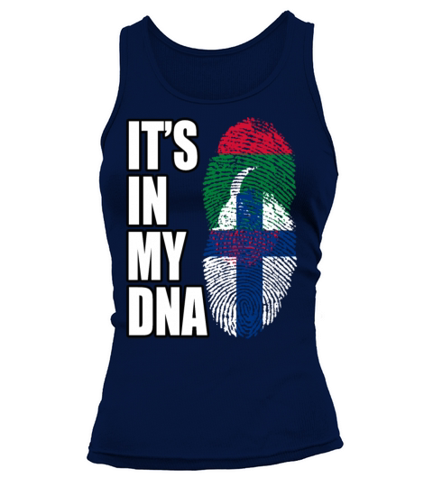 Maldivian And Finland Mix Heritage DNA Flag Tank top Woman