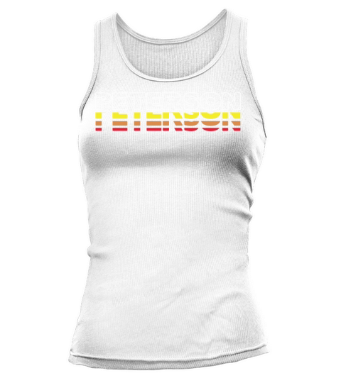 Peterson First Name Funny Vintage Sunset Peterson Tank top Woman