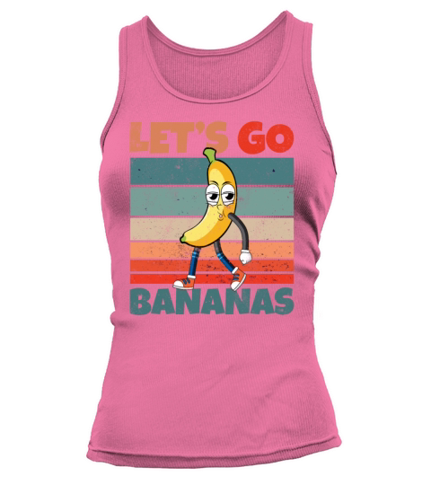 Retro Vintage Lets Bananas Funny Smirk Banana Tank top Woman