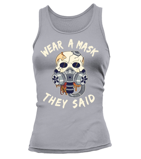 Skull Horror Gasmask gas mask gift Tank top Woman