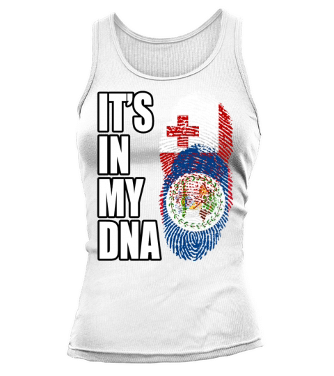 Tongan And Belizean Mix Heritage DNA Flag Tank top Woman
