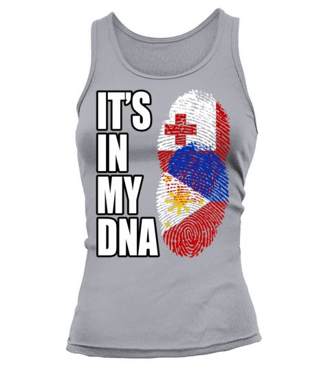 Tongan And Filipino Mix Heritage DNA Flag Tank top Woman