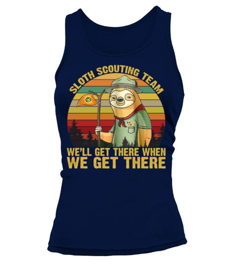 Vintage Sloth Scouting Team Tank top Woman