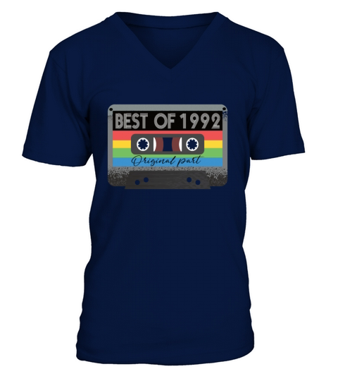 Best Of 1992 Vintage Cassette Retro Birthday V-Neck T-shirt