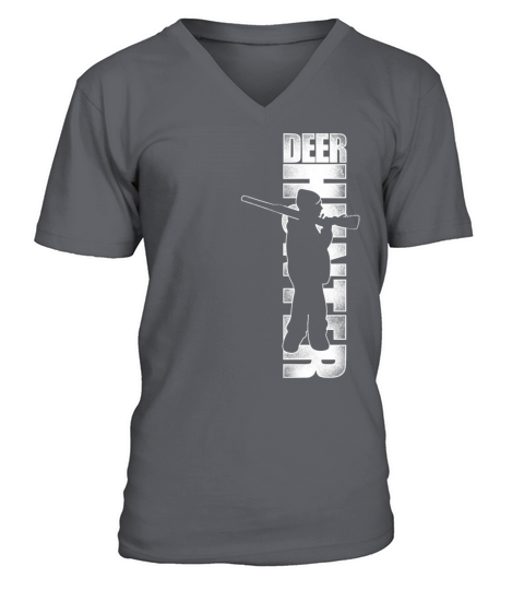 Buck Deer Hunting Hunter Vintage V-Neck T-shirt