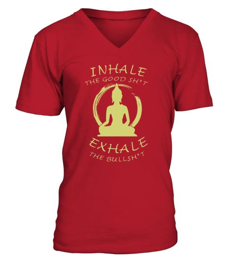 Buddha - YingYang Zen Yoga T-shirts V-Neck T-shirt