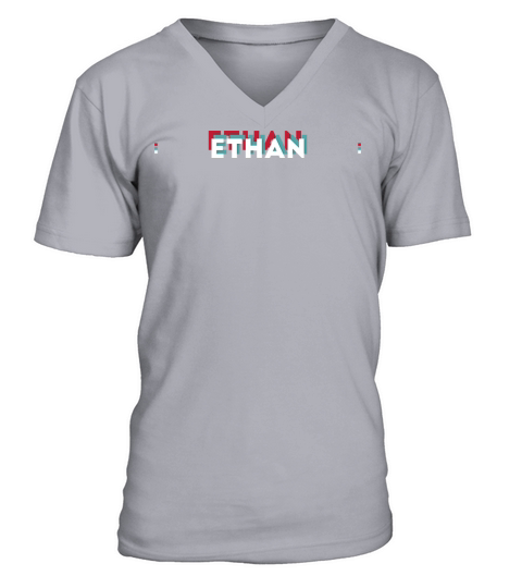 Ethan Name - Funny Name Ethan 80s theme V-Neck T-shirt