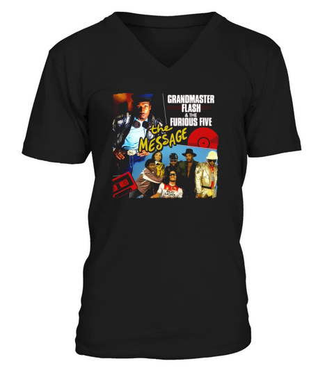 Grandmaster Flash and the Furious Five V-Neck T-shirt