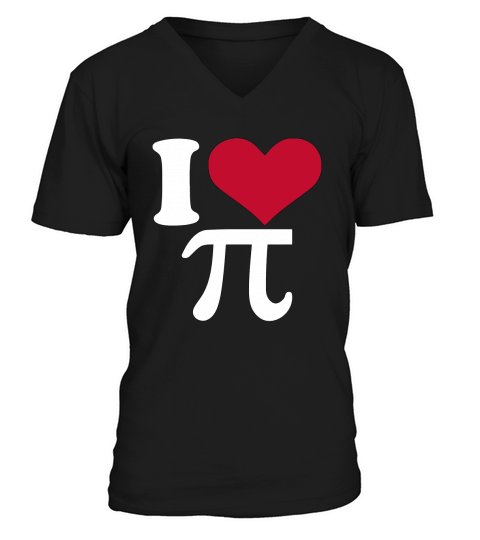 I Love Pi Vintage Retro Infinity Math Pi Day Heart T-Shirt V-Neck T-shirt