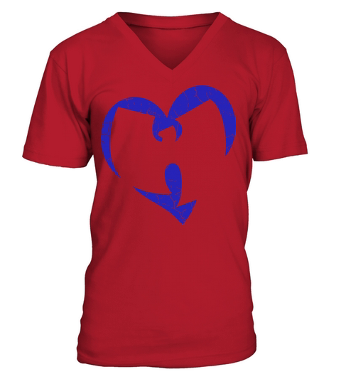 love wutang blue V-Neck T-shirt