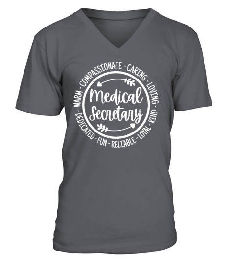 Medical Secretary Doctor Nurse Assistants Vintage V-Neck T-shirt