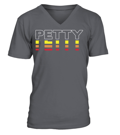 Petty First Name Funny Vintage Sunset Petty V-Neck T-shirt