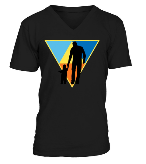Retro Father V-Neck T-shirt