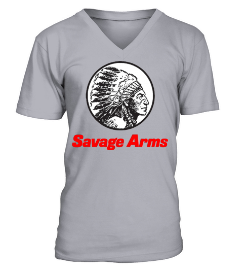 Savage Arms - Coffee Mug (colored) V-Neck T-shirt