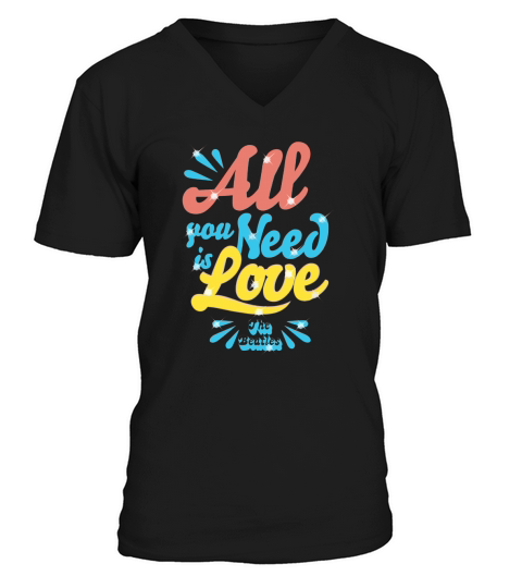 The Beatles All You Need is Love V-Neck T-shirt