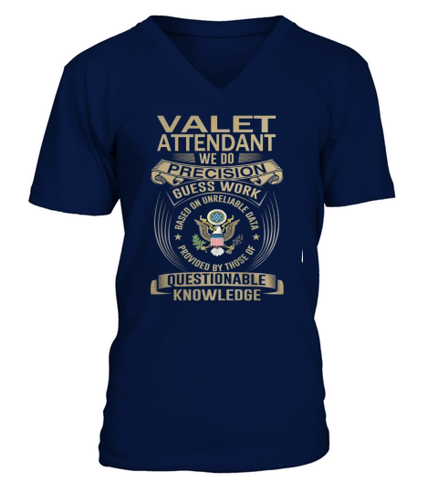VALET ATTENDANT Wedo V-Neck T-shirt