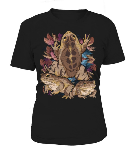 Amphibians animal motif gift frog vintage toad Women's T-Shirt