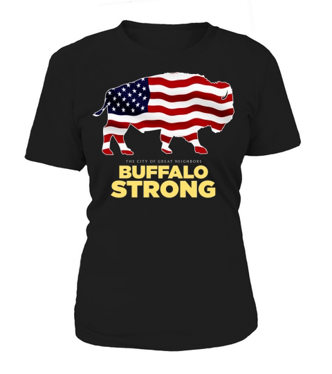 Buffalo Strong USA Flag Women's T-Shirt