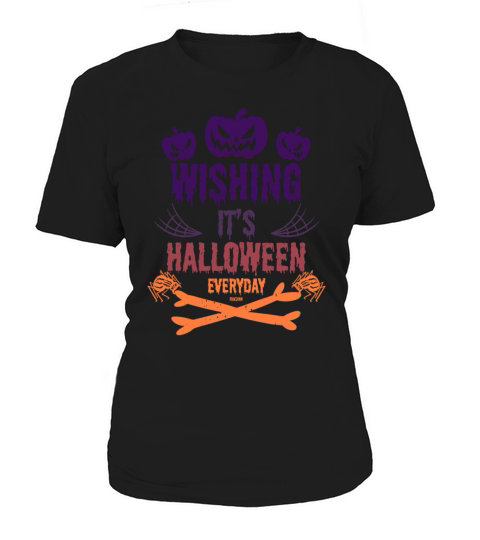 Every day Halloween Horror pumpkin with spider Women's T-Shirt
