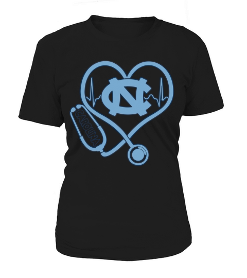 Heartbeat Nurse love North Carolina Tar Heels shirt - Ladies Flowy Tank Women's T-Shirt