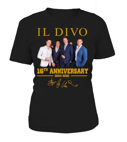 Il Divo 16th Anniversary from 2004 to 2020 Signature Women's T-Shirt