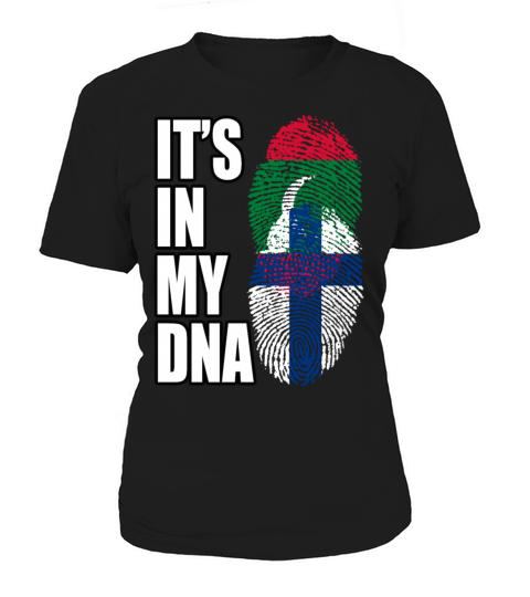 Maldivian And Finland Mix Heritage DNA Flag Women's T-Shirt