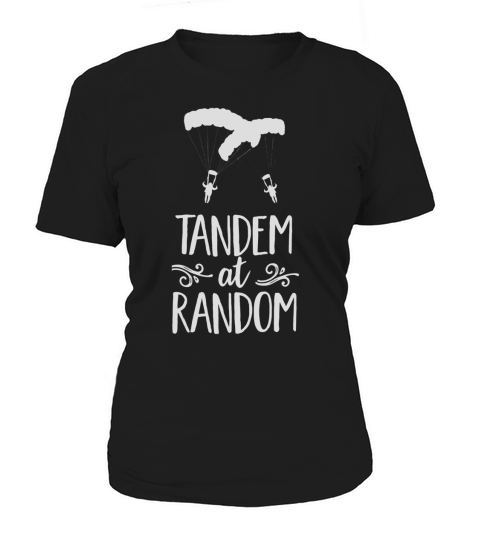 Tandem At Random Paragliding Fun Cool Summer Beach T-Shirt Women's T-Shirt