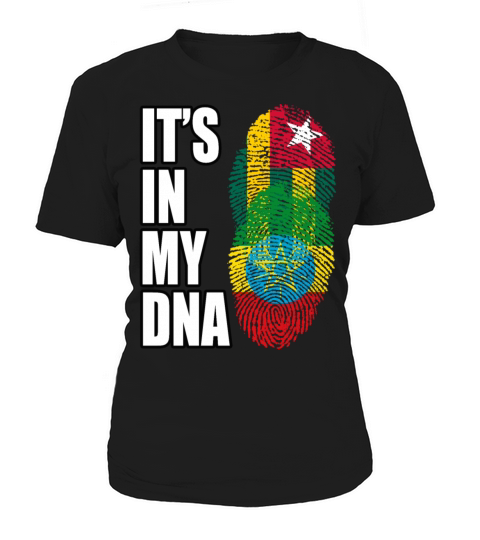Togolese And Ethiopian Mix Heritage DNA Flag Women's T-Shirt
