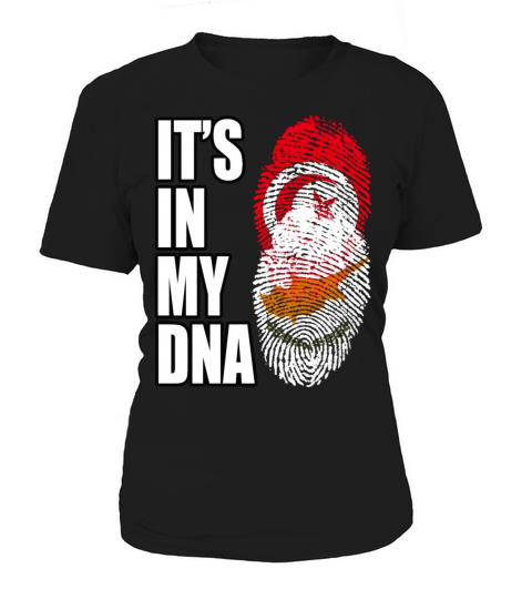 Tunisian And Cypriot Mix Heritage DNA Flag Women's T-Shirt