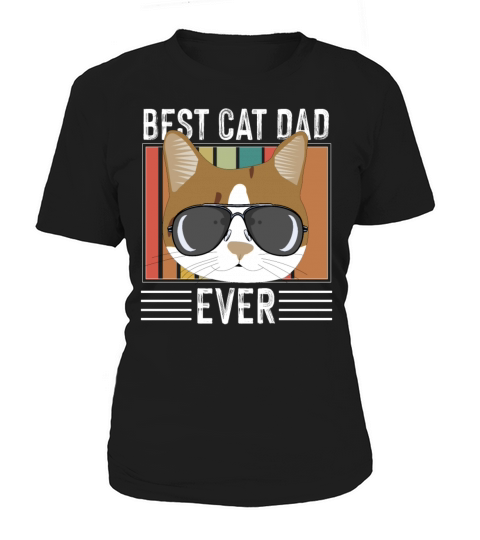 Vintage Best Cat Dad Ever Bump tee T Shirt Women's T-Shirt
