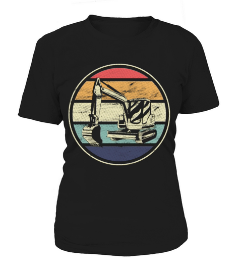 Vintage Excavator Machinist Gift Women's T-Shirt