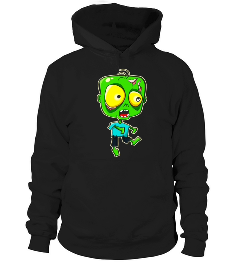 Cartoon Zombie Funny Horror Ghoul Halloween Hoodie Unisex
