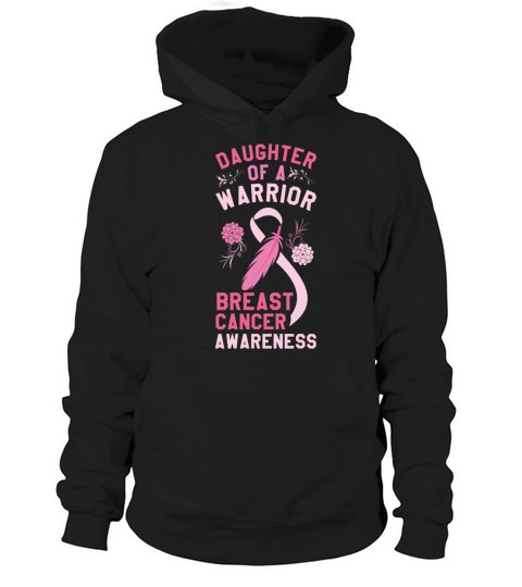 Daughter Of Warrior Pink October Breast Cancer Hoodie Unisex