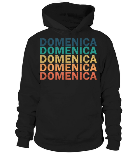 Domenica Name T Shirt - Domenica Vintage Retro Nam Hoodie Unisex