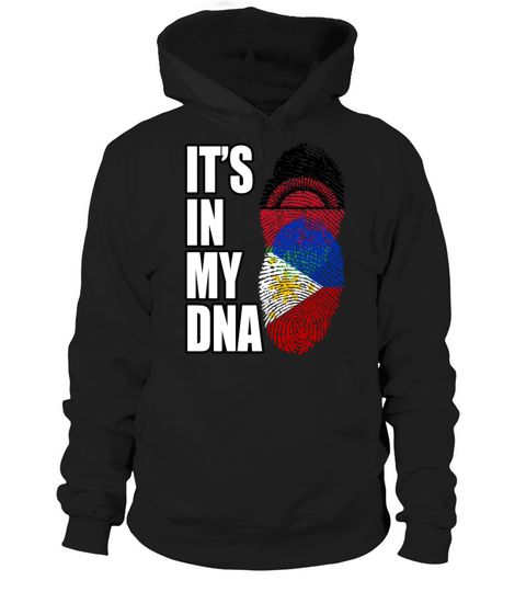 Malawian And Filipino Mix Heritage DNA Flag Hoodie Unisex