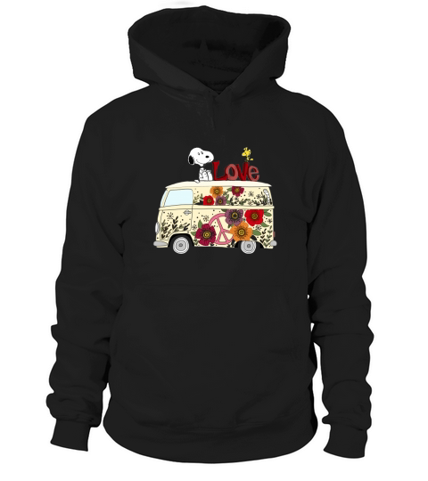 PEACE AND LOVE ARE ALL WE NEED VOLKSWAGEN BUS SNOOPY SHIRTS Hoodie Unisex