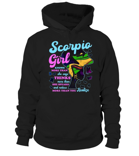 Scorpio Zodiac Proud Melanin Hoodie Unisex