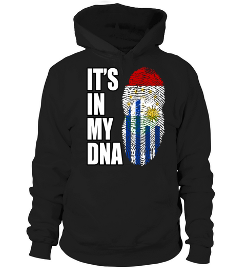 Tajikistani And Uruguayan Vintage Heritage DNA Fla Hoodie Unisex
