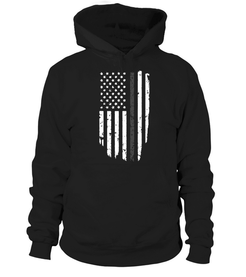 Thin Grey Line American Flag Correctional shirt Hoodie Unisex