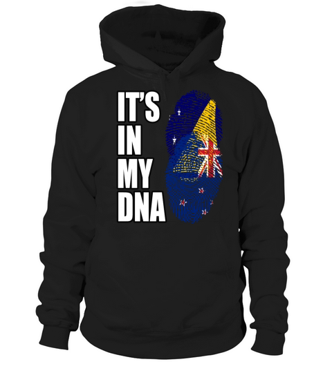 Tokelauan And New Zealand Mix Heritage DNA Flag Hoodie Unisex