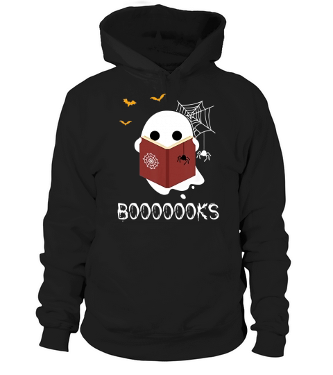 Top Booooooks Funny Boo Read Books Reading Halloween Hoodie Unisex