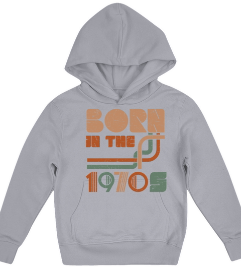 Born In The 1970 Vintage Seventies Party 1970s Kids Hoodie