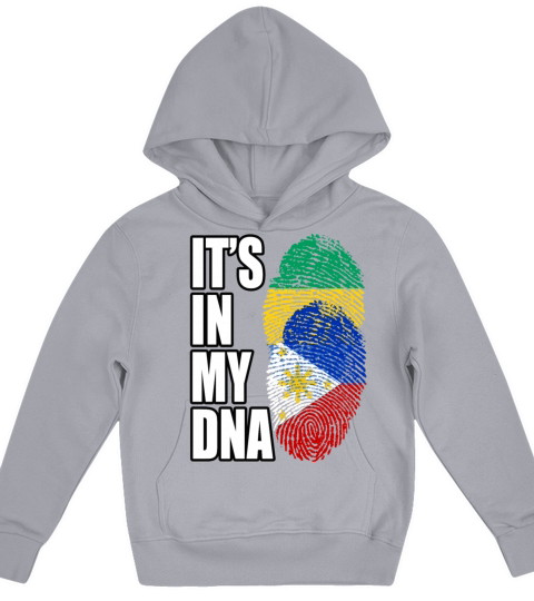Gambian And Filipino Mix Heritage DNA Flag Kids Hoodie