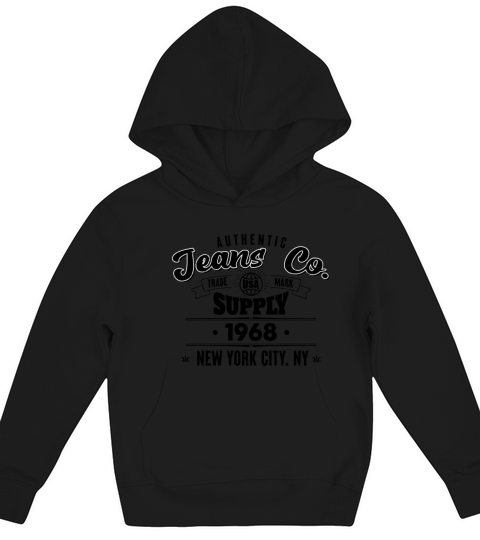 New York City Born In 1968 Vintage Birthday Kids Hoodie