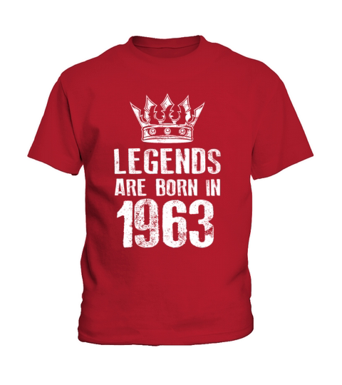 1963 legends born in Kids T-Shirt