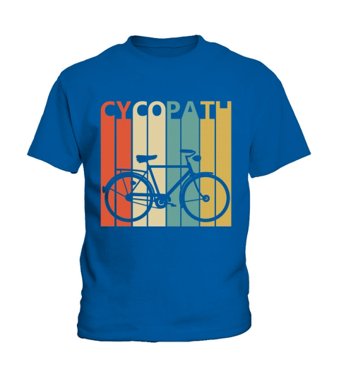 Funny Vintage Cycopath Bicycle Kids T-Shirt